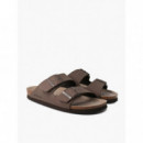 Calzado Sandalia GENUINS Hawaii Vegan Dark Brown