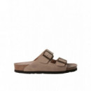 Calzado Sandalia GENUINS Hawaii Velour Taupe