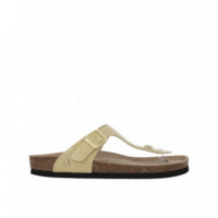 Calzado Sandalias GENUINS Rosas Vegan Nautic Sand