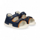 Sand.talon Cerrado 2 Velcros Azul  GARVALIN