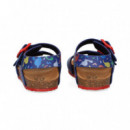 Sandalia Dinosaurios Azul  GARVALIN