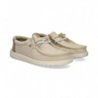 Wallabee Textil Beige  HEY DUDE