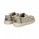 Wallabee Textil Beige  HEY DUDE