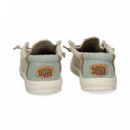 Wallabee Textil Beige  HEY DUDE