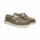 Deportivo Wallabee Tejido Gris  HEY DUDE
