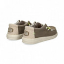 Deportivo Wallabee Tejido Gris  HEY DUDE