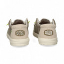 Deportivo Wallabee Tejido Gris  HEY DUDE