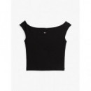 Tjw Boat Neck Top Ss Ext Black  TOMMY JEANS