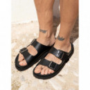 Calzado Sandalia GENUINS Hawaii Alpaca Black