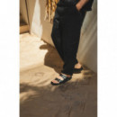 Calzado Sandalia GENUINS Hawaii Alpaca Black