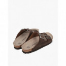 Calzado Sandalias GENUINS Hawaii Piel Engrasada Habana