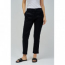 SALSA JEANS Pantalones Mujer Pantalones Chinos Salsa de Lino Negros