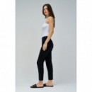 SALSA JEANS Pantalones Mujer Pantalones Chinos Salsa de Lino Negros