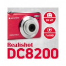 AGFAPHOTO Camara de Fotos Digital DC8200 Rojo 18MP, Full HD con Tarjeta 16GB