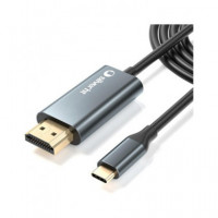Silverht Cable Tipo C/m a Hdmi/m 4K 1.8MTRS  SILVER ELECTRONICS