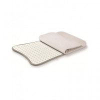 BEURER Almohadilla Electrica de Calor HKM400 Funda Microfibra de Felpa 47 X 34CM 100W Blanca