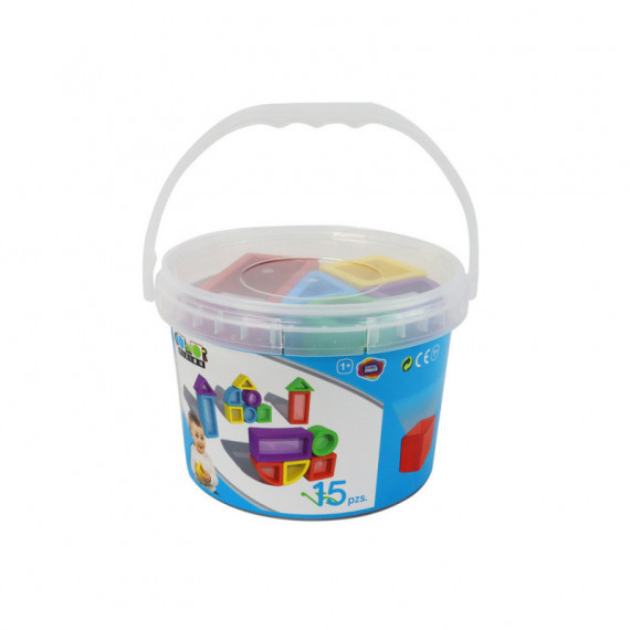 Bloques Color Visión Infantil Bote 15 Piezas  GAME MOVIL