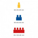 Bloques "blokis" Xl Colores Extremos Bote 30 Piezas  GAME MOVIL