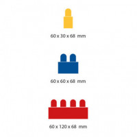 Bloques "blokis" Xl Colores Extremos Bote 30 Piezas  GAME MOVIL