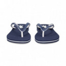 Fli Flop Blanco+azul  POLO RALPH LAUREN