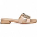 Pala Cuadro Strass Charol Beige  ALBANO