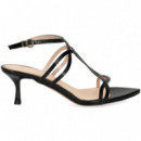 Sandalia Gilda  Charol Negro  ALBANO