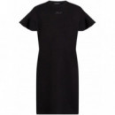 KARL LAGERFELD - Fabric Mix T Shirt Dress - 999 - A2W13039/999