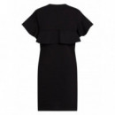 KARL LAGERFELD - Fabric Mix T Shirt Dress - 999 - A2W13039/999