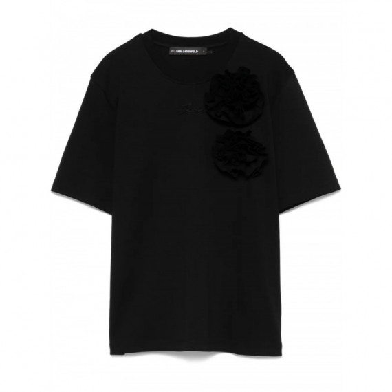 KARL LAGERFELD - Flower T Shirt - 999 - A2W17110/999