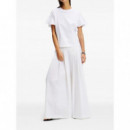 KARL LAGERFELD - Fabric Mix T Shirt - 100 - A2W17063/100