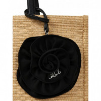 KARL LAGERFELD - K Signature Flower Raffia Tote - 106 - A2W46049/106
