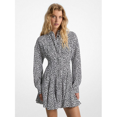 Vestidos Mini Pleat Shirt Dress  MICHAEL KORS
