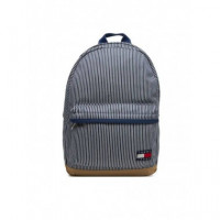Tjm Ess Daily Stripe Backpack Hickory St  TOMMY HILFIGER