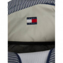 Tjm Ess Daily Stripe Backpack Hickory St  TOMMY HILFIGER