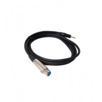 FONESTAR Cable Audio Xlr/m a Mini Jack 3.5MM 2MTRS SM-674 Negro
