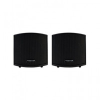 FONESTAR Pareja de Altavoces Baja Impedancia 25WMAX,12WRMS CUBE-62 Negro
