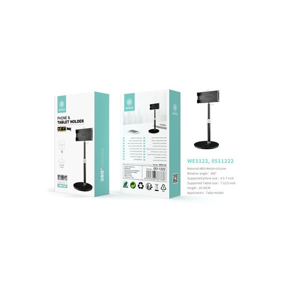 IKREA Soporte de Mesa para Movil/tableta 7"-12.9" WE5122