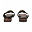 Pala Aplique Piel Negro  JUST CAVALLI