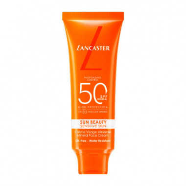 Sun Beauty Sensitive Skin SPF50  Protector Facial SPF50 Pieles Sensibles  LANCASTER