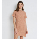 Viscose Button Down A-line Dress Monogra  CALVIN KLEIN