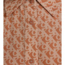 Viscose Button Down A-line Dress Monogra  CALVIN KLEIN