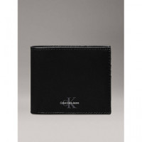 Monogram Soft Bifold W/coin Black  CALVIN KLEIN
