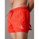 Short Drawstring Fashion Flaming Chili  CALVIN KLEIN