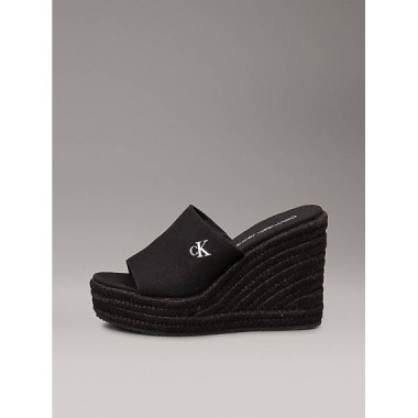 Wedge Rope Slide Mg Triple Black  CALVIN KLEIN