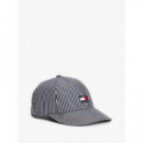 Tjm Heritage Stripe Cap Hickory Stripe  TOMMY HILFIGER