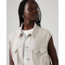 Chaquetas Mujer Chaleco Levi's® Shrunken 90'S Crystal Gray  LEVI'S