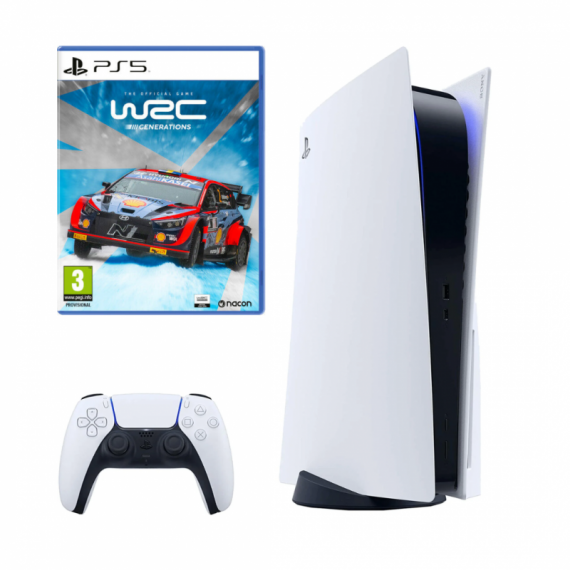 Consola Sony Playstation 5 Slim 1 Tb con Lector de Disco + Wrc Generations  SONY PS5
