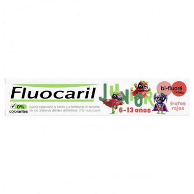Fluocaril Junior 6-12 Años Frutos Rojos 75ML  UNILEVER ESPAÑA S.A.