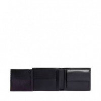 Cartera Sleek Trifold 10CC con Monedero  CALVIN KLEIN