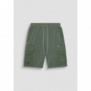 Pantalon Cortos de Sudadera Verde Muschi  ANTONY MORATO